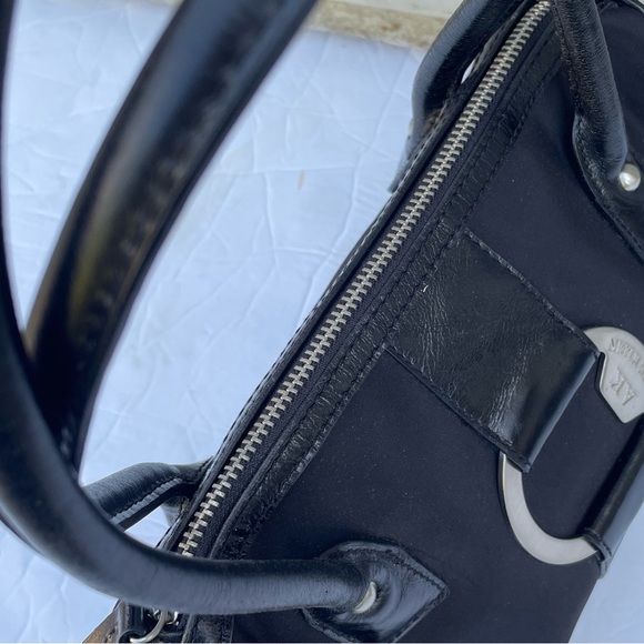 ANNE KLEIN PURSE LEATHER TRIM HANDBAG SHOULDER - Picture 6 of 11